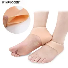 Силиконовые увлажняющие Гелеобразные напяточники, носки, противоскользящие, уход за треснутой кожей ног, облегчение боли, массажер для ног стельки для ухода за ногами