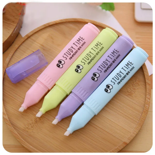 

Cute Candy Color Magic Correction Pen For Ink Fountain Pen Gel Pens Kawaii Correction Tape for Student Gift School Stationery