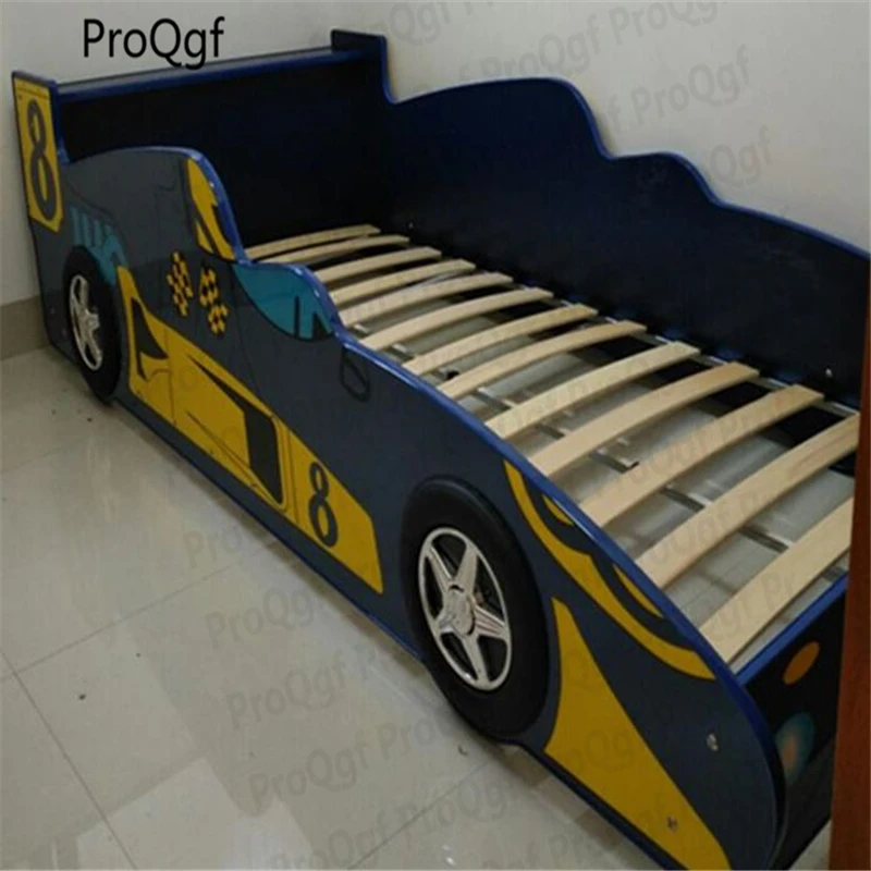 

ProQgf 1Pcs A Set Children Cartoon Car Shape Bed