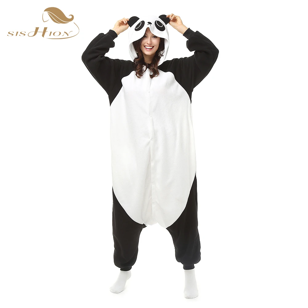 SISHION Free Shipping New Pyjamas Women Panda Onesies for Adults Sleep