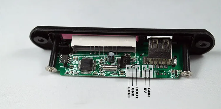 12 В Автомобильный цифровой светодиодный MP3 плеер декодер панель Поддержка FM радио USB TF AUX удаленный дисплей функция памяти