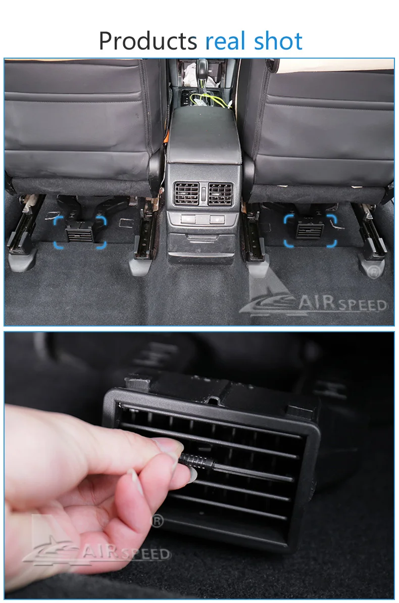 Airspeed для Subaru Forester Legacy XV Outback 2009- на заднее сиденье, кондиционер на выходе, жалюзи, вентиляционные отверстия переменного тока, удлинительные трубки