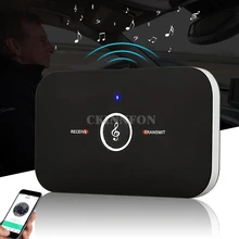 20 шт./лот 2-в-1 Беспроводной Bluetooth передатчик и приемник 3,5 мм аудио адаптер Портативный плеер для динамики наушники телефон ПК