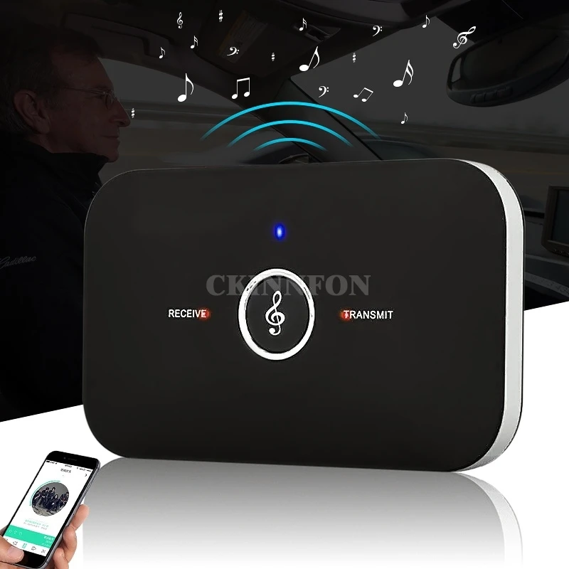 

DHL 20PCS 2-in-1 Wireless Bluetooth Transmitter Receiver 3.5mm Audio Adapter Portable Player for Speakers Headphone Phone PC
