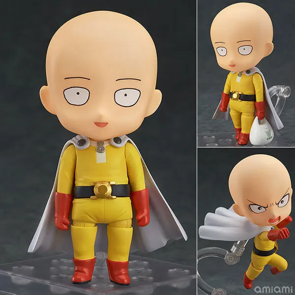 Аниме 10 см Saitama Nendoroid 575 аниме рисунки из мультфильма ПВХ Фигурки игрушки аниме игрушки для детей подарок для детей