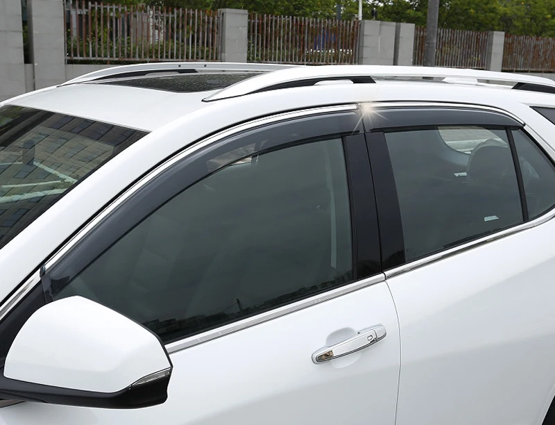 

4PCS Outer Chrome Mouldings Side Window Deflector For Chevrolet Equinox 2017 2018