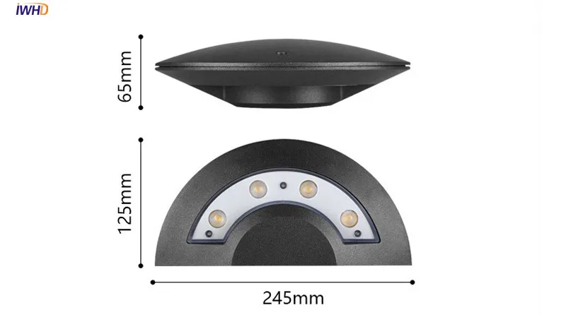 IWHD открытый светильник ing настенный светильник водонепроницаемый сад крыльцо балкон светильник s светодиодный настенный светильник наружный светильник
