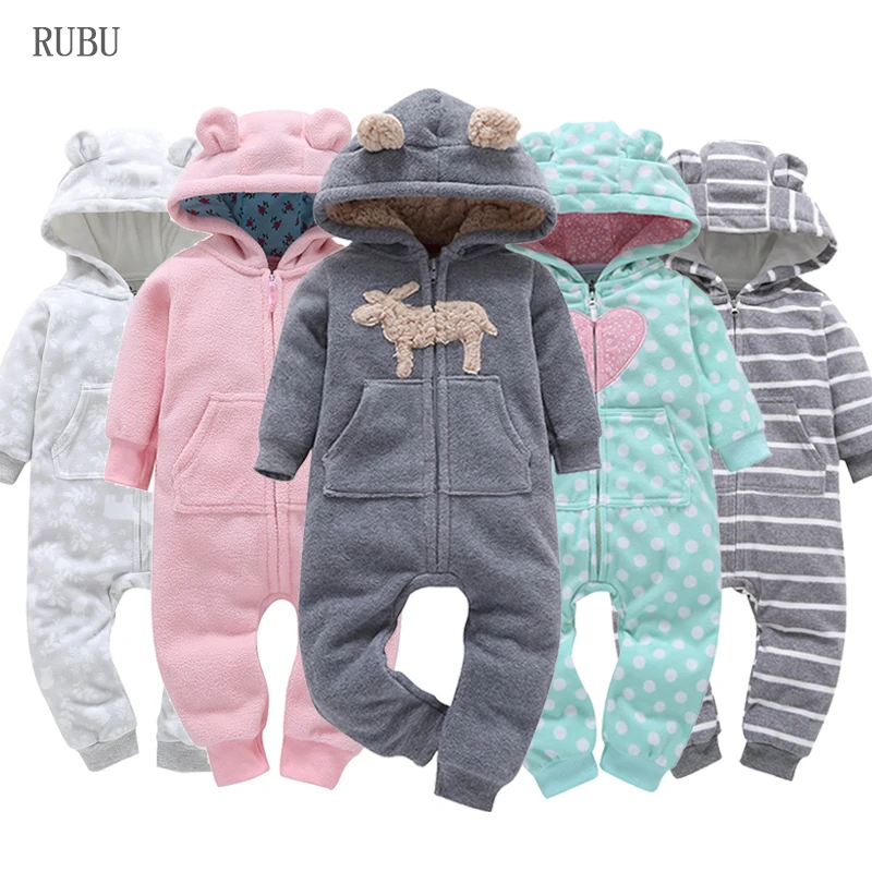 

Cute Baby Rompers Boys Girls Clothes New Born Baby Costume Jumpsuit Infant Onesie Winter Toddler Pajamas Overalls ropa de bebes