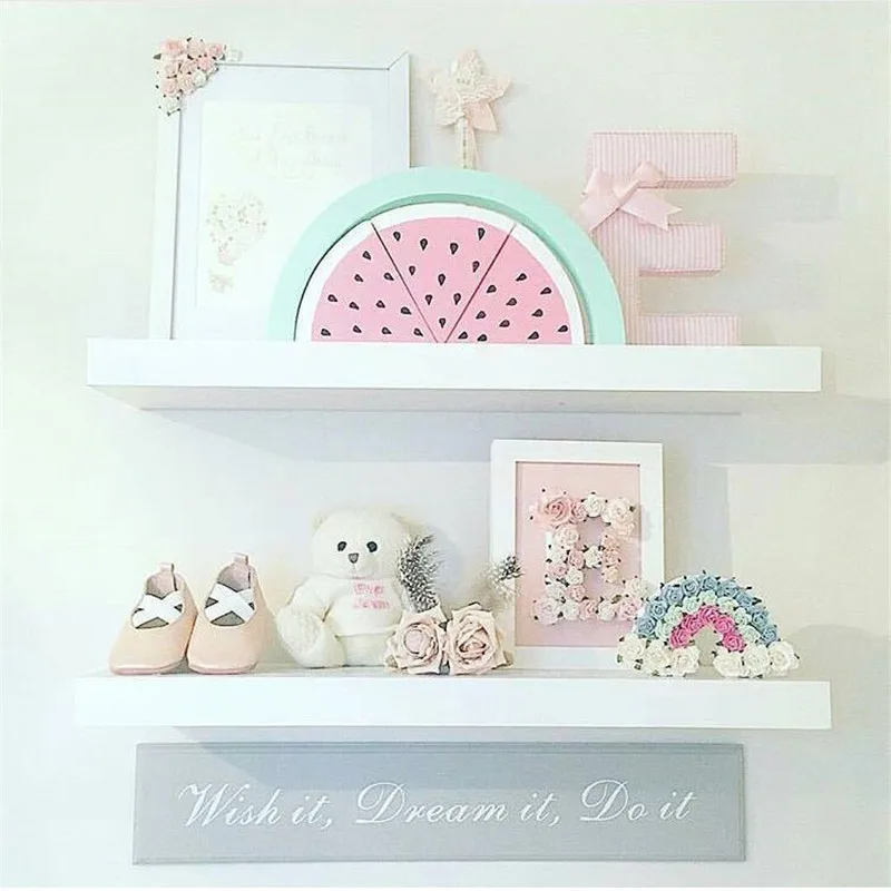 

Wooden Watermelon Figurines Crafts For Early Educational Toy Building Blocks Set Wood Ornaments Kids Safe Natural Room Decor