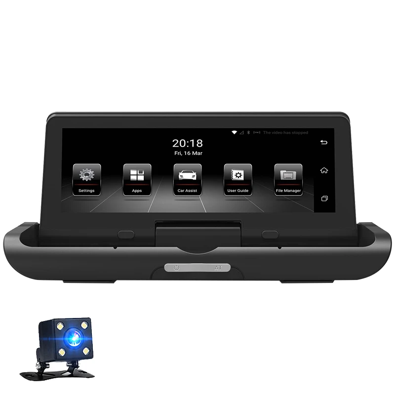 

YANTU 4G Car Camera GPS 8" Android 5.1 Car DVRs WIFI 1080P Video Recorder Registrar dash cam DVR Parking Monitoring ADAS