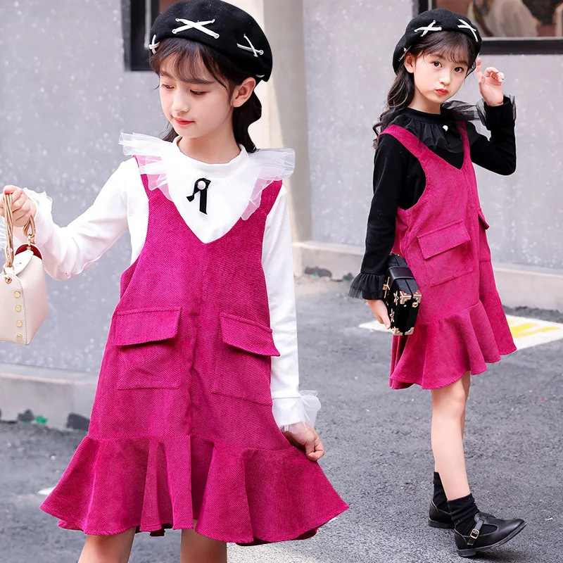 girls boutique outfits clothing set 8 years 2018 autumn dresses +t