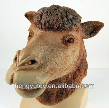 

2018 Top Sell Newly Design Deluxe Quality Realistic Party Dress Adult Latex Rubber Camel Mask