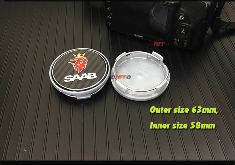 Emblema do Carro Adesivos para Saab Cubo de Roda Aro do Carro Estilo Logotipo Emblema Roda Hub 9-3 9-5 93 95 Tampas 63mm Cubo Automático Tampa 20 Pçs - Set 10 Emblemas p roda