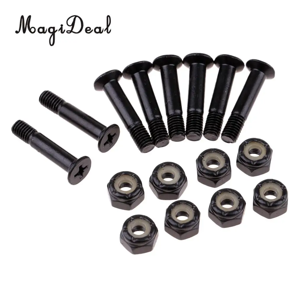 8 Pieces Skateboard Longboard Mounting Bolts Screws Nuts Hardware Set