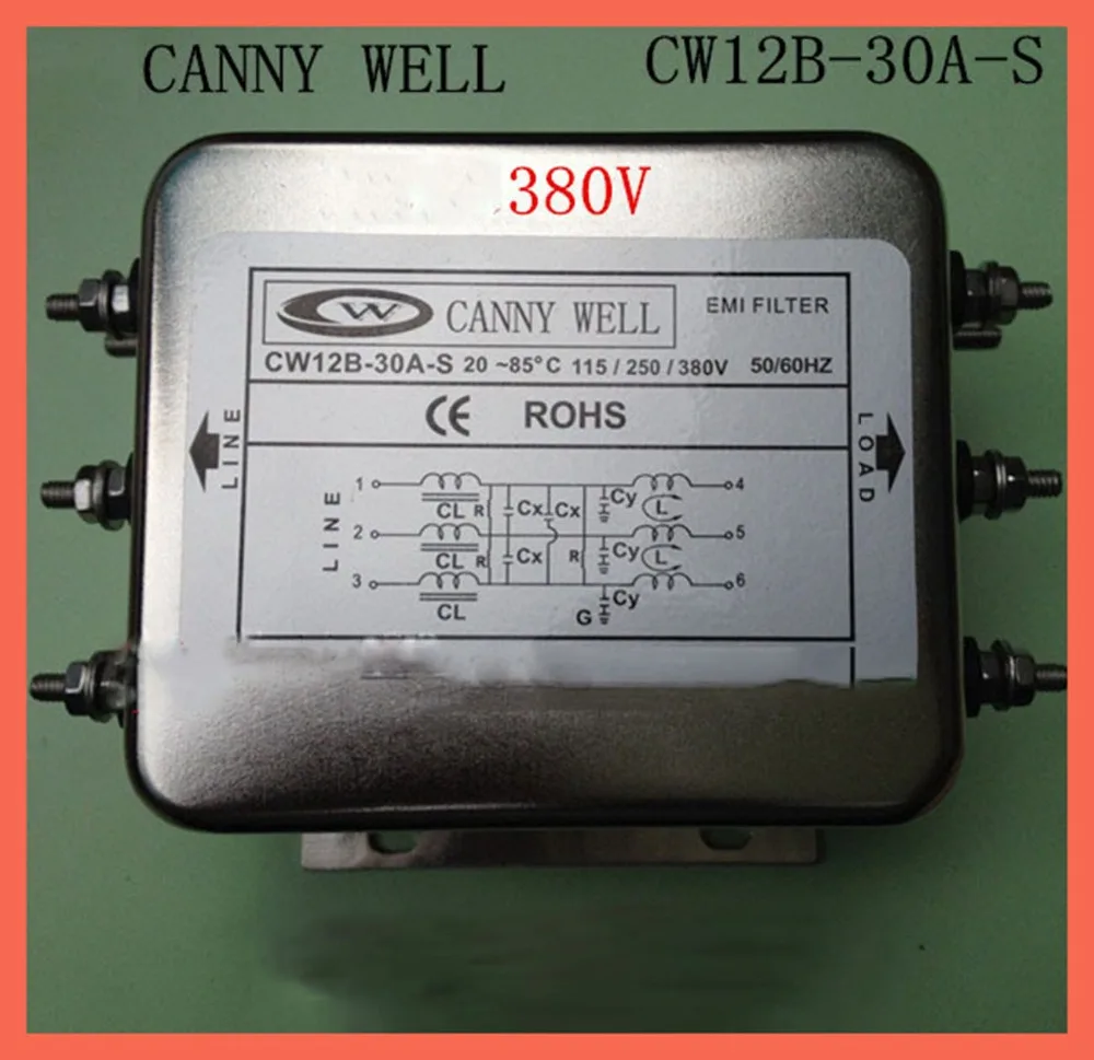 

CANNY WELL EMI power filter with three-phase 380 v CW12B-30A- S EMI Filter Electronic Components power supply filter
