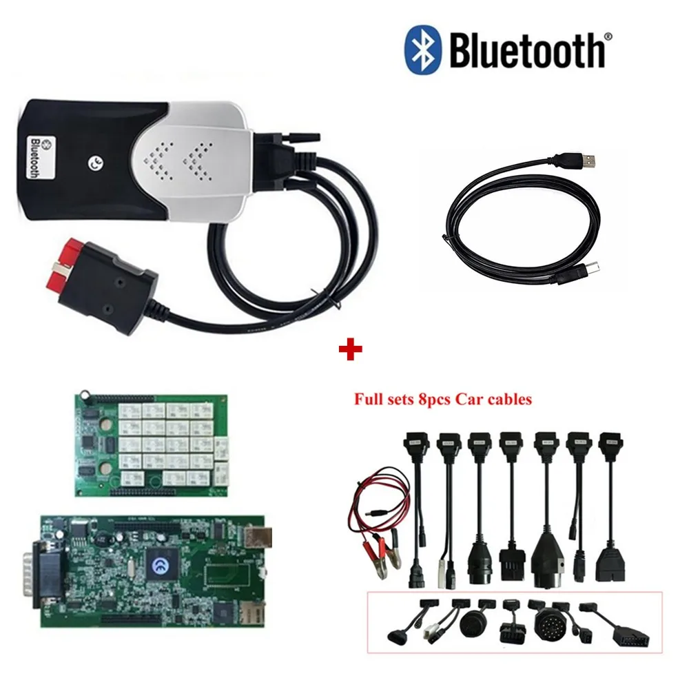 

New ! 2016R0/2015.3 Software VD TCS CDP Pro Plus Keygen Multi-language Car Obd2 Diagnostic Tool+8 pcs Car Cables