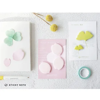 

24 pcs/Lot Flower & Leaf sticky notes Clover Sakura stickers Post memo pad Stationery Office material School supplies DM674