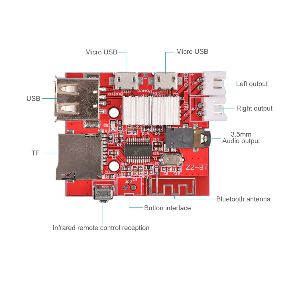 AIYIMA Bluetooth усилитель доска стерео 3 Вт* 2 MP3 без потерь декодирования модуль Bluetooth 4,1 приемник Поддержка USB TF U диск DC 3,7-5 V