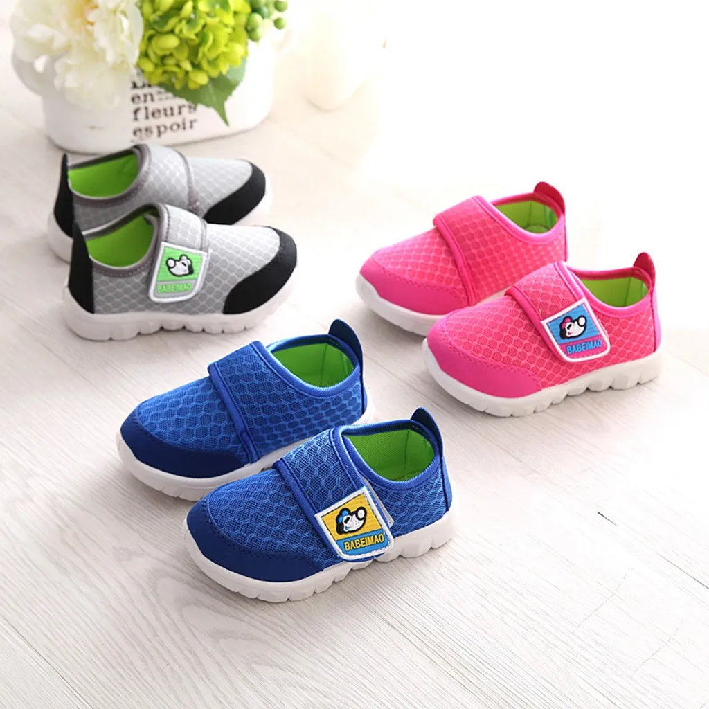 Toddler Infant Kids Baby Girls Boys Cartoon Mesh Run Sport Casual Sneakers Shoes Детская Обувь Kids Shoes Boys Shoes