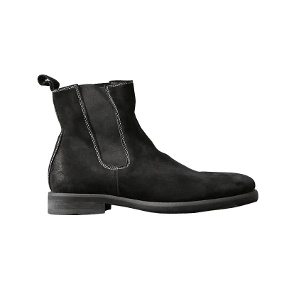 

Autumn And Winter Men's High Shoes Japanese Retro Washed Old Matte Leather Chelsea Boots Dark Retro Sets Of Shoes Tide