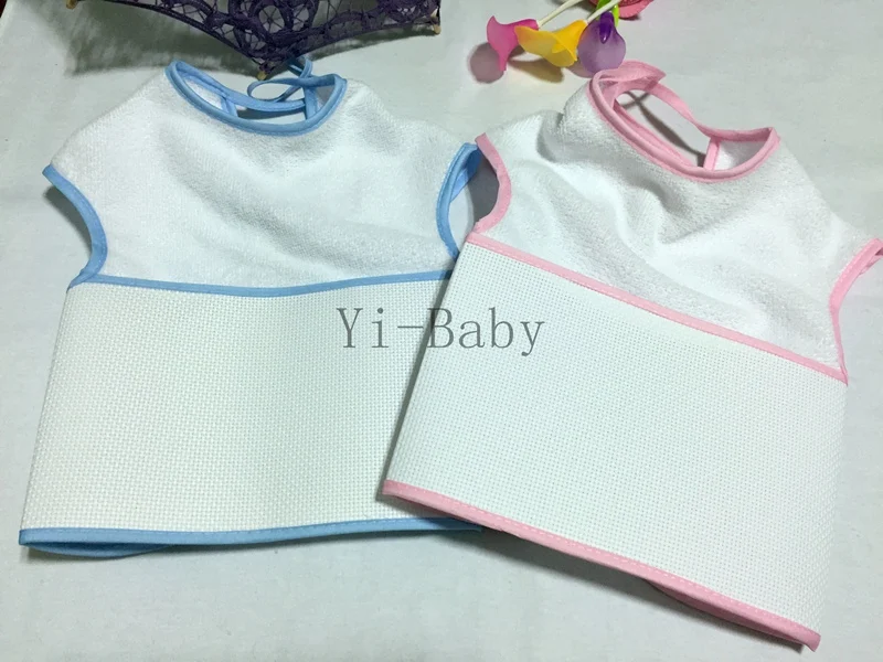 Bavoirs En Point De Croix Pour Bebe 2 Pieces Serviettes De Salive Pour Bebe Tissus Impermeables Livraison Gratuite Aliexpress