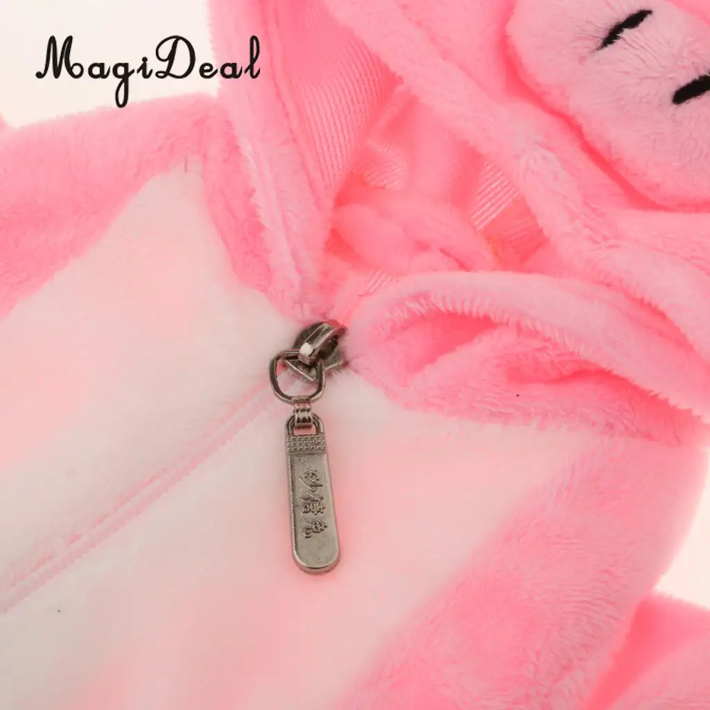 Handmade Clothes Casual Outfits for MellChan Baby Doll 9-11inch Baby Girl Doll Plush Coat Cartoon Rompers Party Clothing