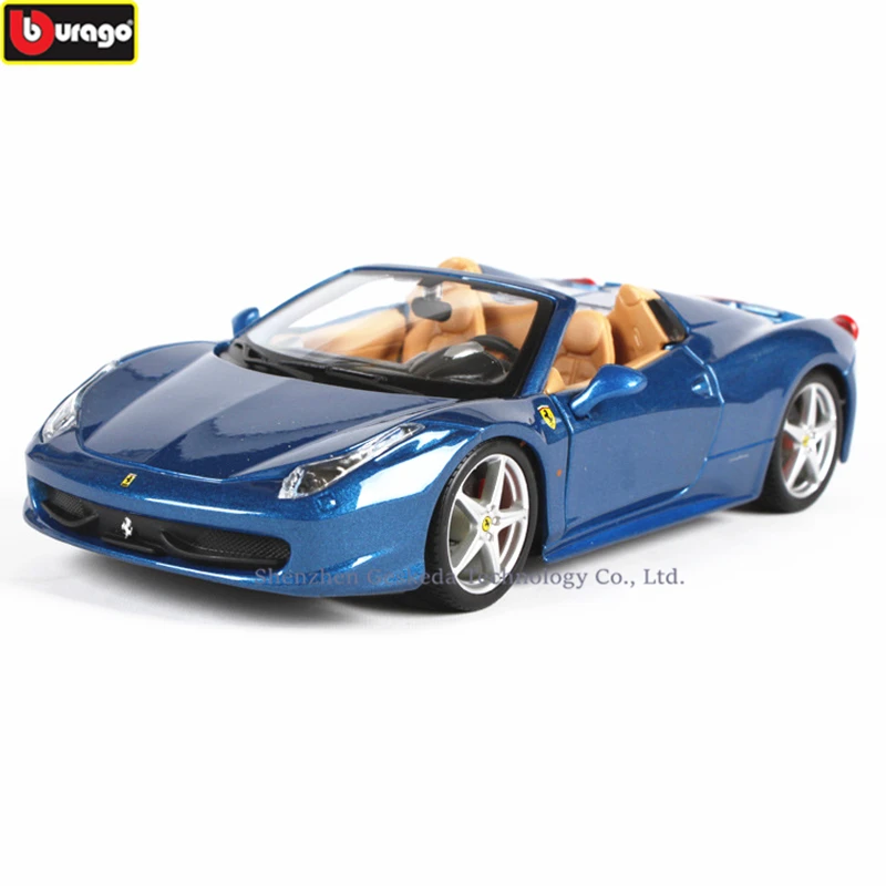 

Bburago 1:24 Ferrari 458spi collection manufacturer authorized simulation alloy car model crafts decoration collection toy tools