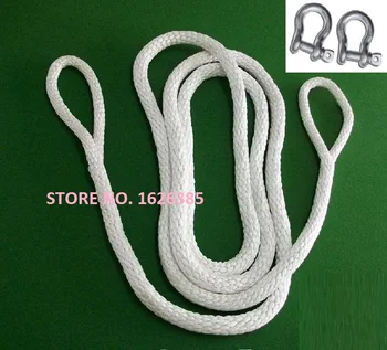 

6TonX5M heavy duty towing rope with shackle nylon tow trailing trailer cable rope, boat part, marine hardware