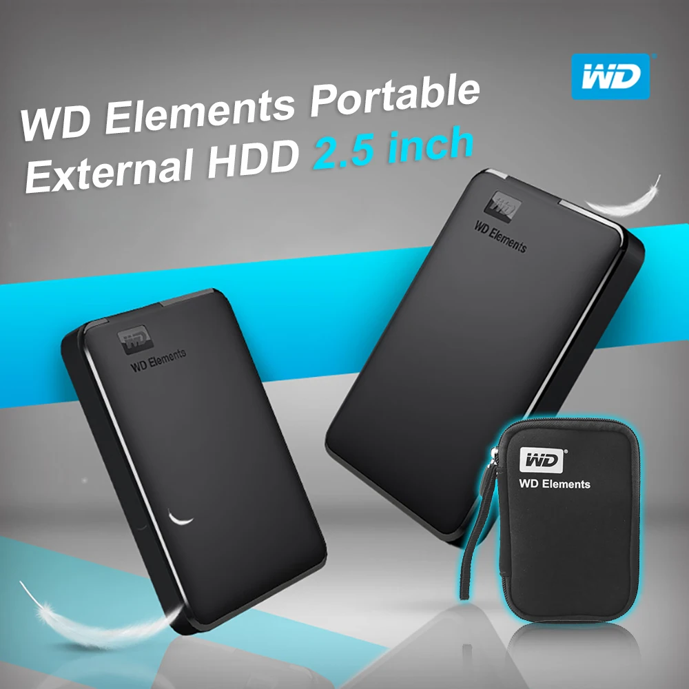  Western Digital WD elementos portátil externo hdd 25 USB 30 Disco Duro 500GB 1TB 2TB 3TB 4TB Origin