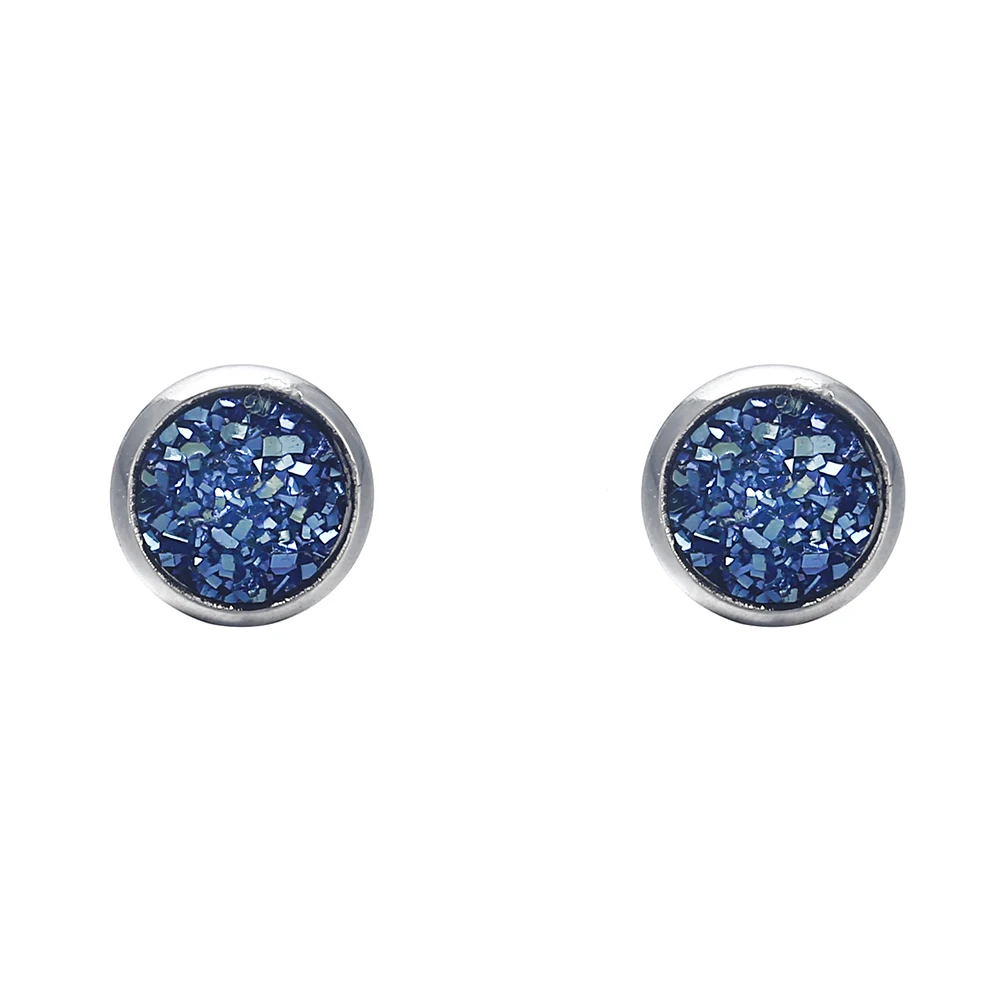 

MissCyCy 2018 New Round Small Stud Earrings for Women Fashion Shiny Crystal Earrings Cheap Jewelry Wholesale
