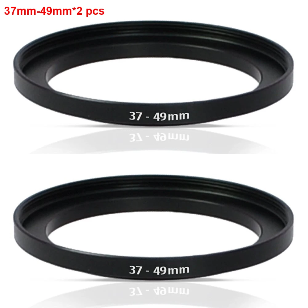 

JUST NOW High-quality 2PCS 37-49MM Step-Up Ring Filter Adapter (37MM Lens to 49MM Accessory) (2 PCS Ring Filter Adapter)