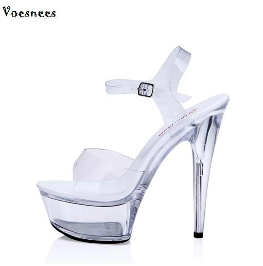 crystal transparent shoes