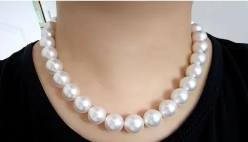 

Free Shipping >>>>> AAA++ 12-13MM NATURAL SOUTH SEA WHITE PEARL NECKLACE 18INCH 14K