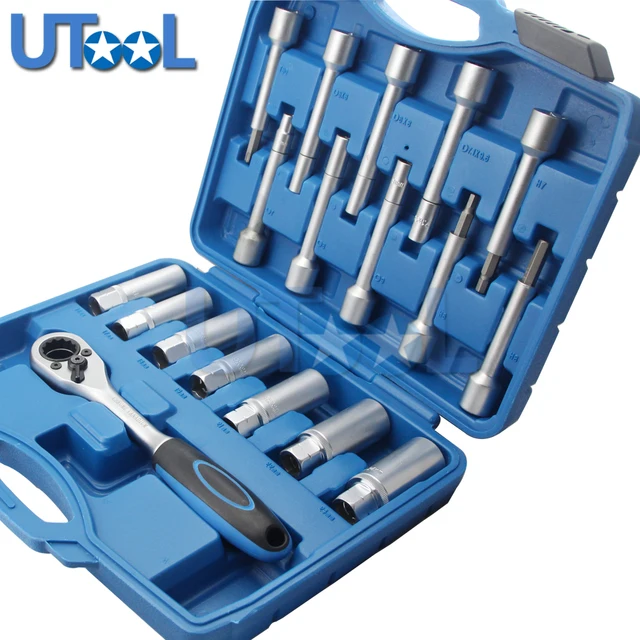 UTOOL 18PCS Steering Hub Suspension Shock Absorber Strut Nut Removal