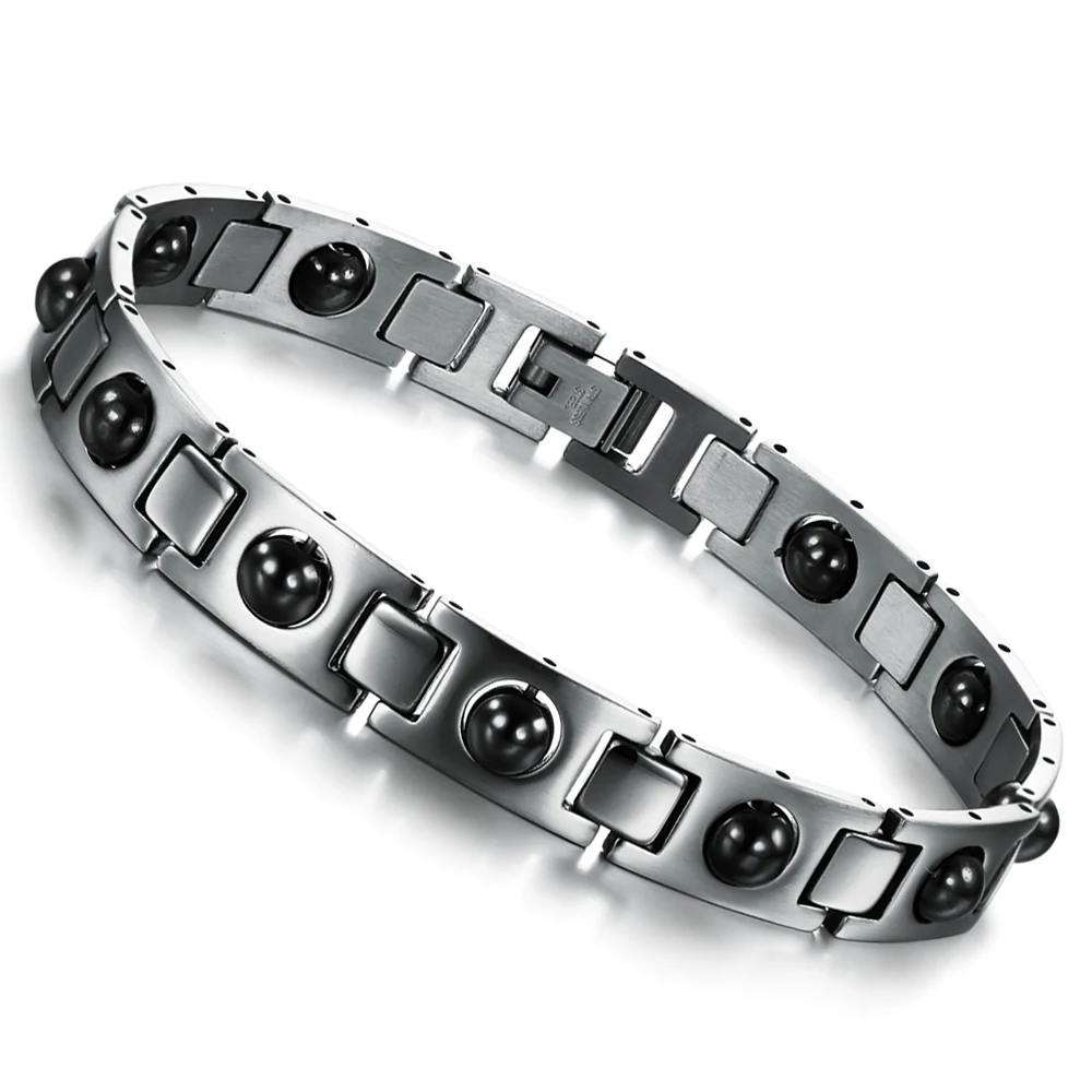 Factory price!Punk stainless steel bracelet men jewelry energy