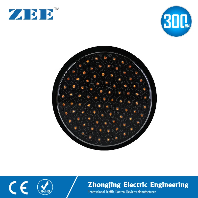 

12 inches 300mm Yellow Amber LED Traffic Lamp Round Replaced LED Traffic Light Module Solar Warning Traffic Modules