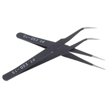 1 шт. микро из Нержавеющей Стали Изогнутый Прямой пинцет тонкий наконечник