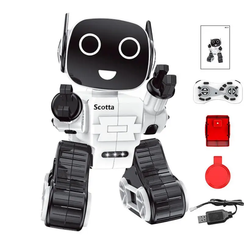 Интеллектуальный робот-игрушка с дистанционным управлением, Голосовая активация, Интерактивная Запись, пение, танец, повествование, детские игрушки - Цвет: A