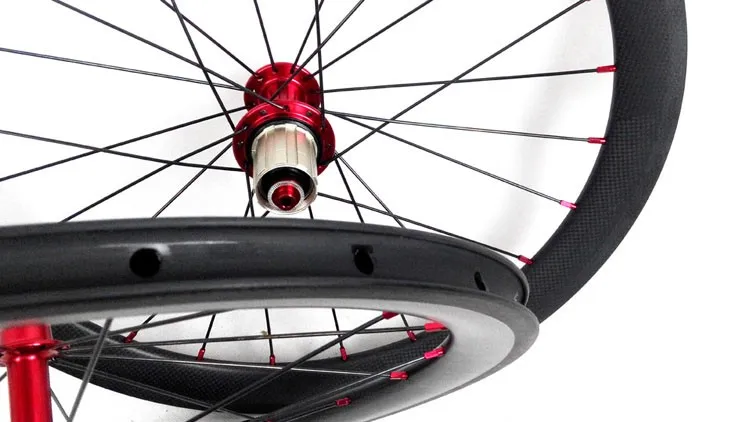 Cheap 20inch carbon fiber bike wheels 451mm 38mm deep clincher 23mm width road mini velo wheels 3