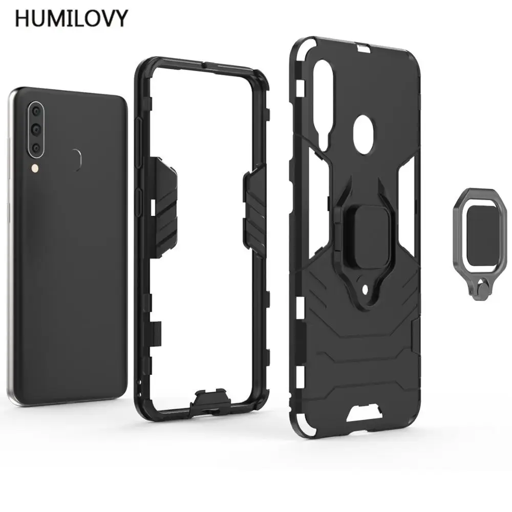 For Cover Samsung Galaxy A60 Case Ring Holder Armor Bumper Phone Case For Samsung Galaxy A60 Cover For Samsung A60 A606 Capa