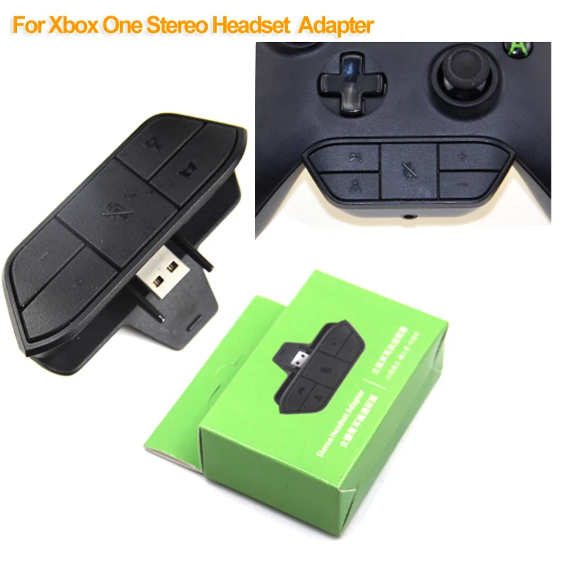 Online Auriculares compatibles con micrófono de Audio para Xbox One adaptador de auriculares estéreo
