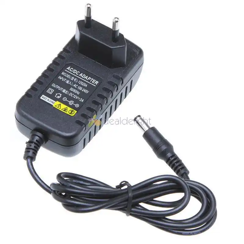 AC100-240V к DC 12 В 2A адаптер импульсный источник питания зарядное устройство EU/US/AU/UK Разъем для светодиодных лент/камер безопасности/видео - изображение