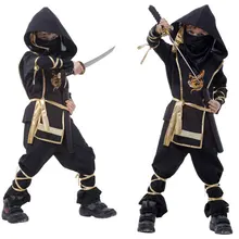 Карнавальный костюм для мальчика. Изображение-ниндзя Невидимый, ассасин, воин-убийца. Одежда для косплея, вечерние, Хэллоуин. Для дня рождения