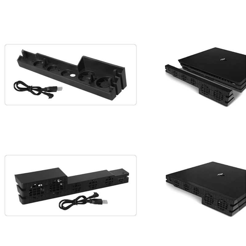 

High Quality New 5-Fan External Super Turbo USB Cooling Fan For Playstation4 PS4 Pro Game Console