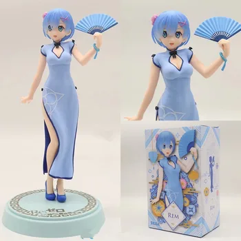 

New Anime Rem Re:Life in a different world from zero cheongsam Action Figure PVC Model Collection Gift Toys 19cm