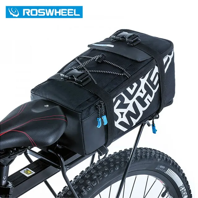 ROSWHEEL 5L Bicycle Carrier Bag Rack Trunk Bike Luggage Back Seat