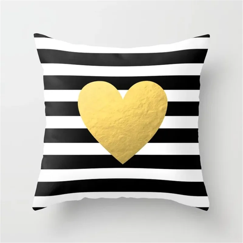 Cushion Covers23 Геометрический желтый серый черный диванных подушек Рождество Хэллоуин декоративная подушка 45х45 хлопок полиэстер Подушка наволочки - Цвет: Cushion Covers23