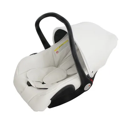 Babyfond, новинка, детская коляска 3 в 1, в серой золотистой раме - Цвет: white car seat