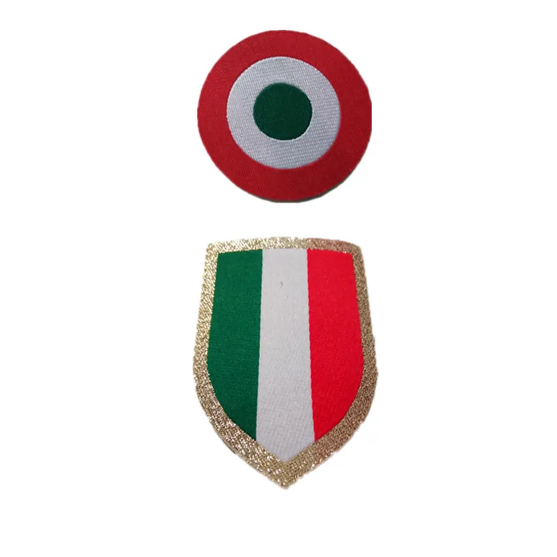 Вышитый Флаг круг Scudetto Cappa Италия патч Кубок чемпиона футбол нашивки значки, футбол Горячая штамповка патч значки - Цвет: Picture color