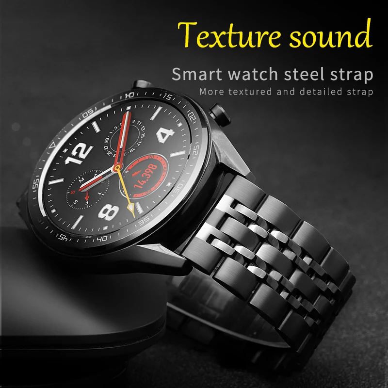 

22mm Stainless Steel WatchBand For Huawei watch GT/dream/magic Metal Replacement Bracelet with for Men Women watch Strap